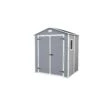 Keter Manor Apex Grey Plastic Shed With Floor (Base Included) -Gardens and Outdoor keter manor apex grey plastic shed with floor base included 7290103660390 01bq