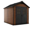 Keter Newton 7.5x9 Apex Tongue & Groove Plastic Shed With Floor -Gardens and Outdoor keter newton 7 5x9 apex tongue groove plastic shed with floor7290112631671 01c bq