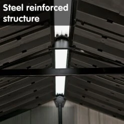 Keter Oakland 7.5x9 Apex Grey Plastic Shed With Floor 19 Keter Oakland 7.5x9 Apex Grey Plastic Shed With Floor -Gardens and Outdoor keter oakland 7 5x9 apex grey plastic shed with floor7290106928442 19bq