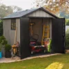 Keter Oakland 7.5x9 Apex Grey Plastic Shed With Floor 1 Keter Oakland 7.5x9 Apex Grey Plastic Shed With Floor -Gardens and Outdoor keter oakland 7 5x9 apex grey plastic shed with floor7290106928442 21i bq