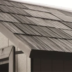 Keter Oakland Apex Anthracite Grey Plastic 2 Door 2 Windows Shed With Floor -Gardens and Outdoor keter oakland apex anthracite grey plastic 2 door 2 windows shed with floor7290106928459 06c bq