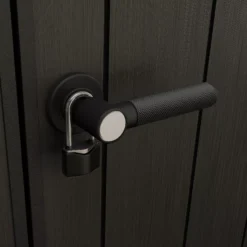 Keter Oakland Apex Anthracite Grey Plastic 2 Door 2 Windows Shed With Floor -Gardens and Outdoor keter oakland apex anthracite grey plastic 2 door 2 windows shed with floor7290106928459 09c bq