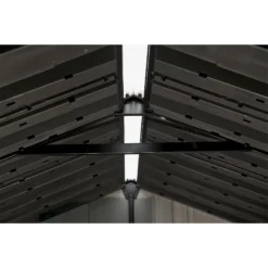 Keter Oakland Apex Anthracite Grey Plastic 2 Door 2 Windows Shed With Floor -Gardens and Outdoor keter oakland apex anthracite grey plastic 2 door 2 windows shed with floor7290106928459 15c bq