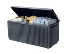 Keter Springwood Plastic Garden Storage Box -Gardens and Outdoor keter springwood plastic garden storage box7290106930292 01i bq