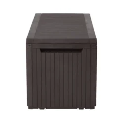 Keter Springwood Plastic Garden Storage Box -Gardens and Outdoor keter springwood plastic garden storage box7290106930292 05c bq