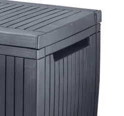Keter Springwood Plastic Garden Storage Box -Gardens and Outdoor keter springwood plastic garden storage box7290106930292 37c bq