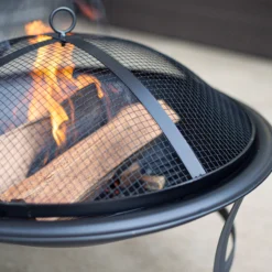 La Hacienda Albion Steel Firepit -Gardens and Outdoor la hacienda albion steel firepit5055025581657 04i bq