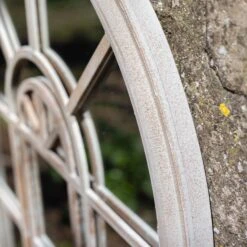 La Hacienda Aston & Wold Antique White Arch Framed Garden Mirror 970mm X 670mm -Gardens and Outdoor la hacienda aston wold antique white arch framed garden mirror 970mm x 670mm5055025558901 05i bq
