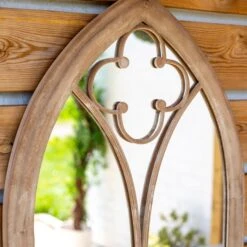 La Hacienda Aston & Wold Church Window Antique White Arch Framed Garden Mirror 1050mm X 560mm -Gardens and Outdoor la hacienda aston wold church window antique white arch framed garden mirror 1050mm x 560mm5055025558895 02i bq
