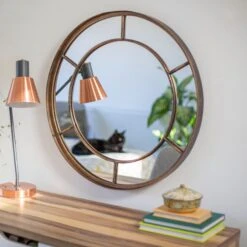 La Hacienda Aston & Wold Valencia Gold Effect Curved Framed Garden Mirror 600mm X 600mm -Gardens and Outdoor la hacienda aston wold valencia gold effect curved framed garden mirror 600mm x 600mm5055025559090 03i bq