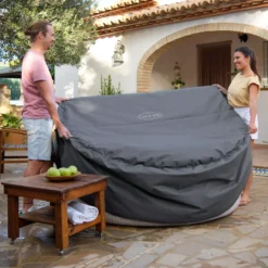 Lay-Z-Spa Grey Circular Hot Tub Cover (D) 1800mm X (H )660mm -Gardens and Outdoor lay z spa grey circular hot tub cover d 1800mm x h 660mm6941607321263 03i