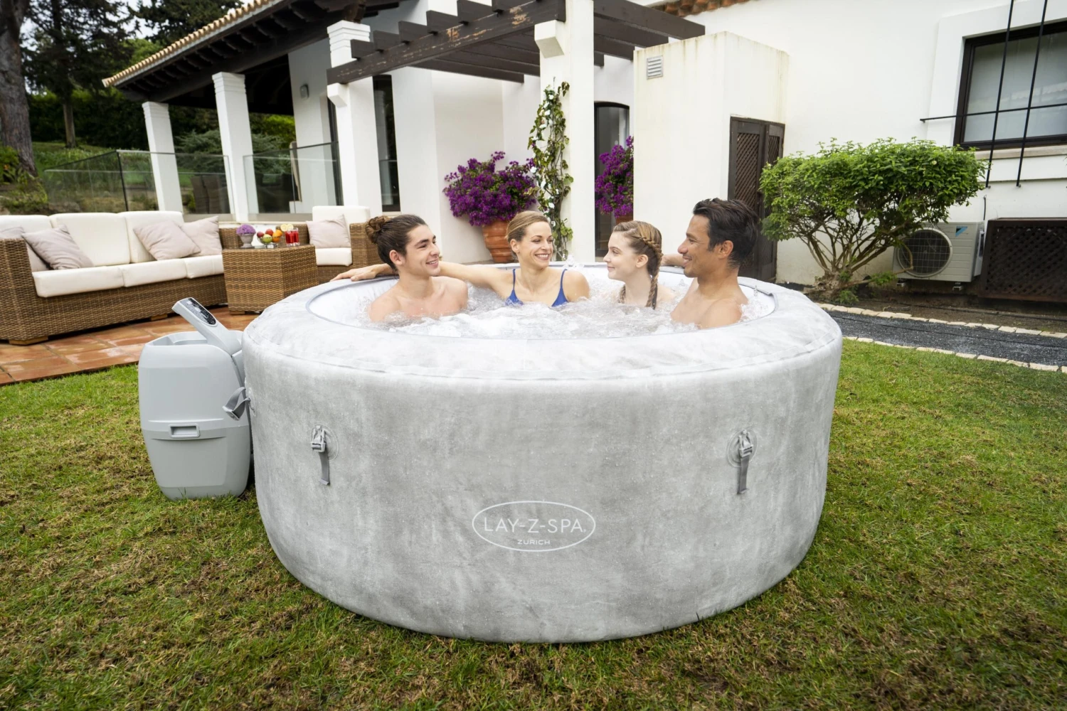 Lay-Z-Spa Zurich 4 Person Inflatable Hot Tub 5 Lay-Z-Spa Zurich 4 Person Inflatable Hot Tub - Image 3
