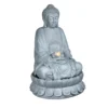 Mains-powered Buddha Water Feature With LED Lights (H)86cm -Gardens and Outdoor mains powered buddha water feature with led lights h 86cm5053844243619 01c bq