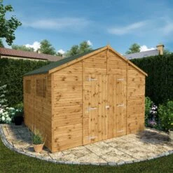 Mercia 10x10 Apex Shiplap Workshop With Double Door 20 Mercia 10x10 Apex Shiplap Workshop With Double Door -Gardens and Outdoor mercia 10x10 apex shiplap workshop with double door5029442006246 01i bq