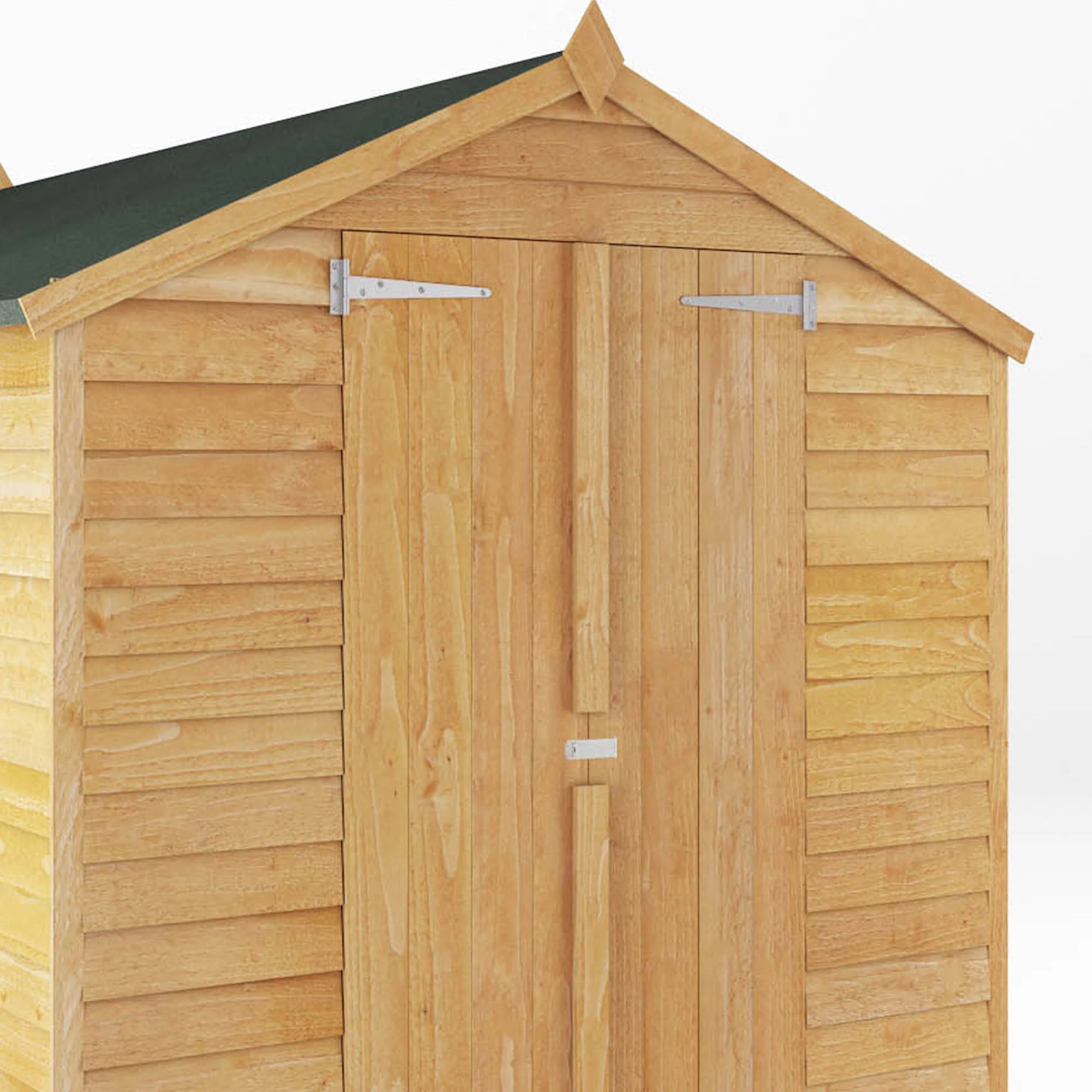 Mercia 10x6 Ft Apex Overlap Wooden 2 Door 4 Windows Shed With Floor 6 Mercia 10x6 Ft Apex Overlap Wooden 2 Door 4 Windows Shed With Floor - Image 4