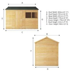 Mercia 10x6 Ft Reverse Apex Overlap Wooden 2 Windows Shed With Floor 18 Mercia 10x6 Ft Reverse Apex Overlap Wooden 2 Windows Shed With Floor -Gardens and Outdoor mercia 10x6 ft reverse apex overlap wooden 2 windows shed with floor5029442078175 01t