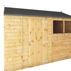 Mercia 10x6 Ft Reverse Apex Tongue & Groove Wooden 4 Windows Shed With Floor -Gardens and Outdoor mercia 10x6 ft reverse apex tongue groove wooden 4 windows shed with floor5029442006567 04c bq