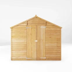 Mercia 10x8 Ft Apex Overlap Wooden 2 Door 4 Windows Shed With Floor -Gardens and Outdoor mercia 10x8 ft apex overlap wooden 2 door 4 windows shed with floor5029442078199 02c