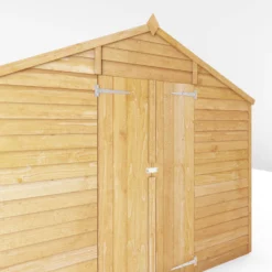 Mercia 10x8 Ft Apex Overlap Wooden 2 Door 4 Windows Shed With Floor -Gardens and Outdoor mercia 10x8 ft apex overlap wooden 2 door 4 windows shed with floor5029442078199 05c