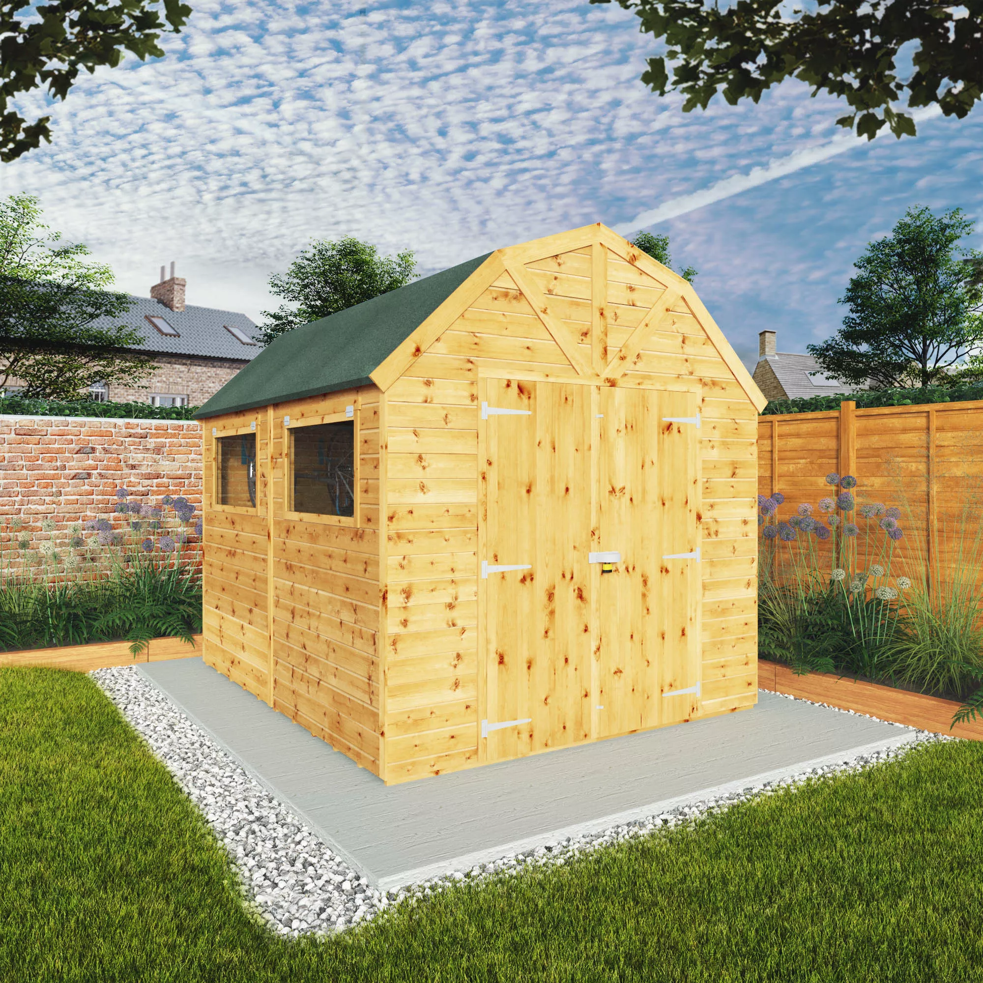 Mercia 10x8 Ft Barn Shiplap Wooden 2 Door Shed With Floor 10 Mercia 10x8 Ft Barn Shiplap Wooden 2 Door Shed With Floor - Image 8