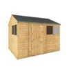 Mercia 10x8 Ft Reverse Apex Tongue & Groove Wooden 4 Windows Shed With Floor -Gardens and Outdoor mercia 10x8 ft reverse apex tongue groove wooden 4 windows shed with floor5029442006604 01c bq