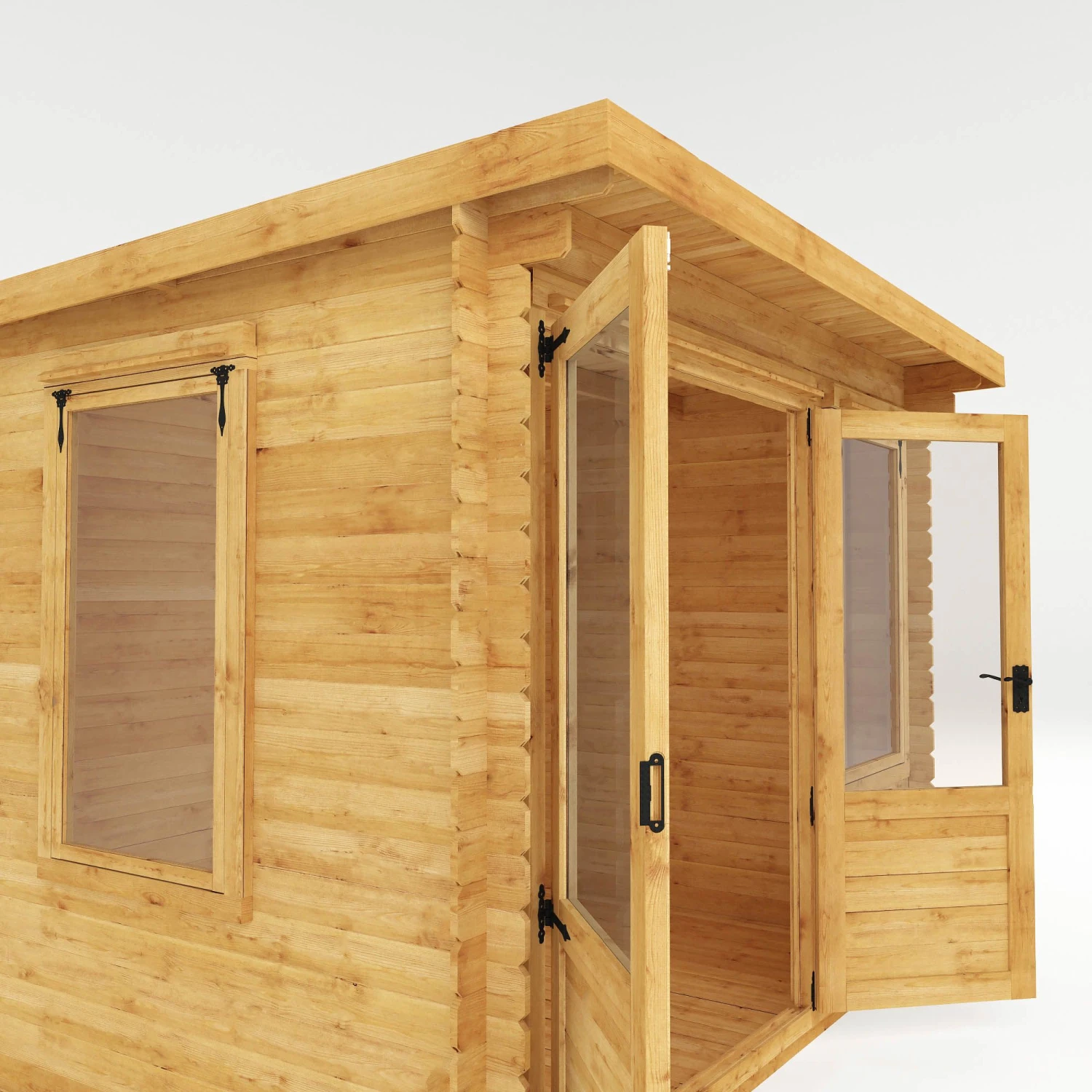 Mercia 10x8 Pent Tongue & Groove Cabin With Double Door 6 Mercia 10x8 Pent Tongue & Groove Cabin With Double Door - Image 4