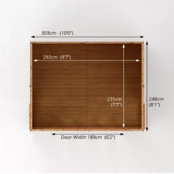 Mercia 10x8 Reverse Apex Tongue & Groove Summer House With Bi-fold Door -Gardens and Outdoor mercia 10x8 reverse apex tongue groove summer house with bi fold door5029442089737 02t bq