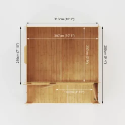 Mercia 11x11 Apex Tongue & Groove Cabin With Double Door -Gardens and Outdoor mercia 11x11 apex tongue groove cabin with double door5029442078571 02t bq