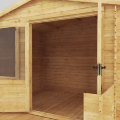 Mercia 11x11 Apex Tongue & Groove Cabin With Double Door -Gardens and Outdoor mercia 11x11 apex tongue groove cabin with double door5029442078571 41c bq