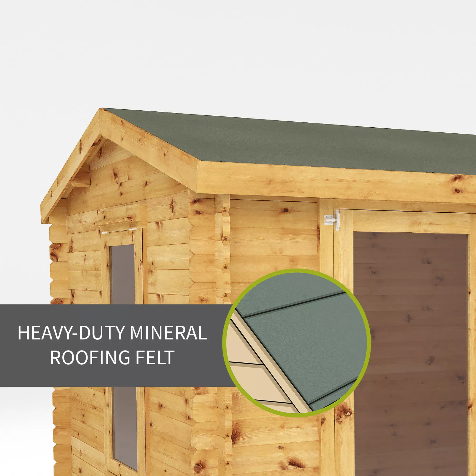 Mercia 11x12 Apex Tongue & Groove Cabin With Double Door 10 Mercia 11x12 Apex Tongue & Groove Cabin With Double Door - Image 8