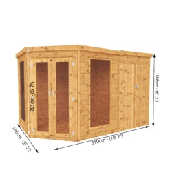 Mercia 11x7 Pent Shiplap Summer House With Double Door 10 Mercia 11x7 Pent Shiplap Summer House With Double Door -Gardens and Outdoor mercia 11x7 pent shiplap summer house with double door5029442091006 01t BQ