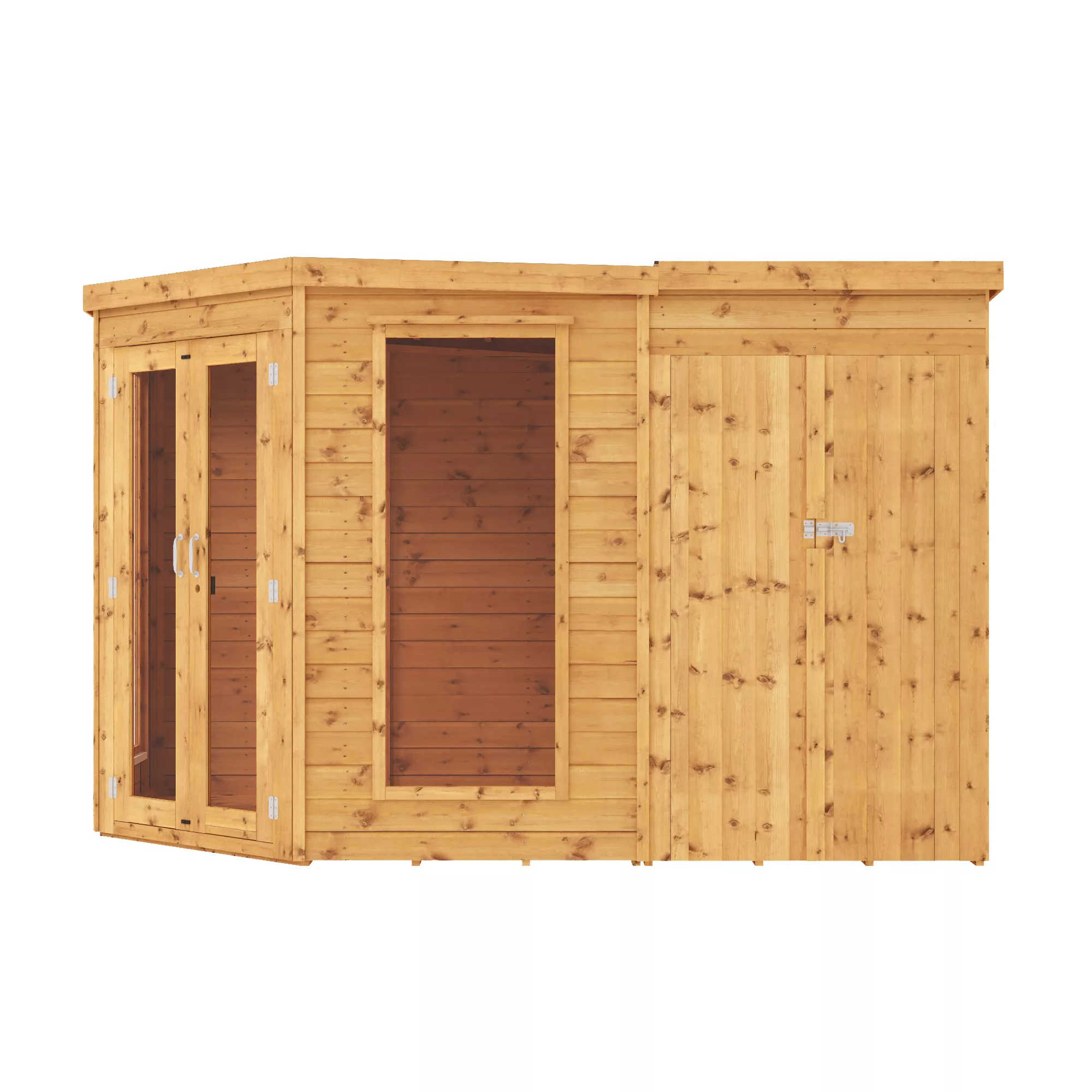 Mercia 11x7 Pent Shiplap Summer House With Double Door 4 Mercia 11x7 Pent Shiplap Summer House With Double Door - Image 2