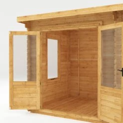 Mercia 11x8 Pent Tongue & Groove Cabin With Double Door -Gardens and Outdoor mercia 11x8 pent tongue groove cabin with double door5029442002460 39c bq