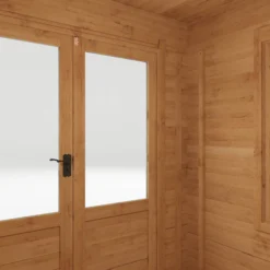 Mercia 11x8 Pent Tongue & Groove Cabin With Double Door -Gardens and Outdoor mercia 11x8 pent tongue groove cabin with double door5029442002460 41c bq