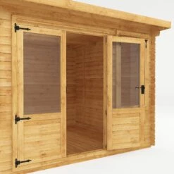 Mercia 13x10 Pent Tongue & Groove Cabin With Double Door -Gardens and Outdoor mercia 13x10 pent tongue groove cabin with double door5029442002453 39c bq