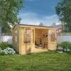 Mercia 13x10 Reverse Apex Tongue & Groove Cabin With Double Door -Gardens and Outdoor mercia 13x10 reverse apex tongue groove cabin with double door5029442088419 02i