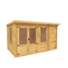 Mercia 13x8 Pent Tongue & Groove Cabin With Double Door -Gardens and Outdoor mercia 13x8 pent tongue groove cabin with double door5029442002477 01c bq