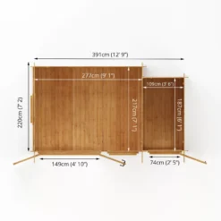 Mercia 13x8 Pent Tongue & Groove Cabin With Double Door -Gardens and Outdoor mercia 13x8 pent tongue groove cabin with double door5029442002477 02t bq