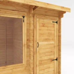 Mercia 13x8 Pent Tongue & Groove Cabin With Double Door -Gardens and Outdoor mercia 13x8 pent tongue groove cabin with double door5029442002477 41c bq
