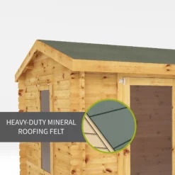 Mercia 13x8 Pent Tongue & Groove Cabin With Double Door -Gardens and Outdoor mercia 13x8 pent tongue groove cabin with double door5029442002477 42c bq