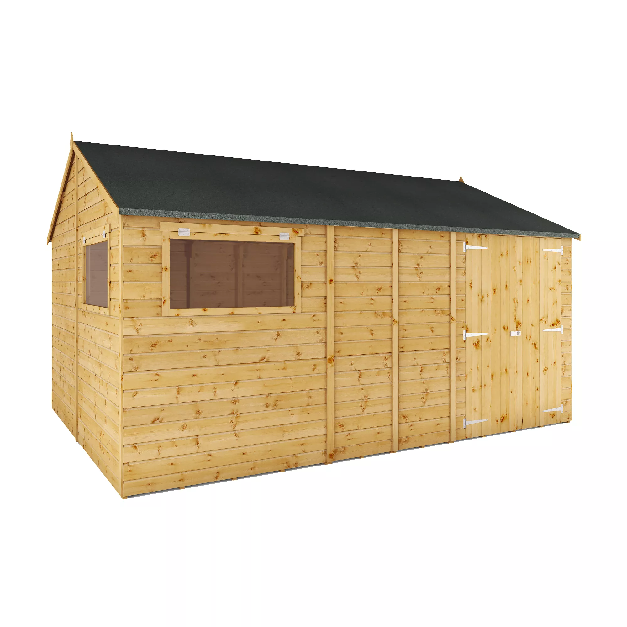 Mercia 14x10 Apex Shiplap Workshop With Double Door 4 Mercia 14x10 Apex Shiplap Workshop With Double Door - Image 2