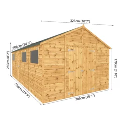 Mercia 20x10 Apex Shiplap Workshop With Double Door 24 Mercia 20x10 Apex Shiplap Workshop With Double Door -Gardens and Outdoor mercia 20x10 apex shiplap workshop with double door5029442006307 01t bq