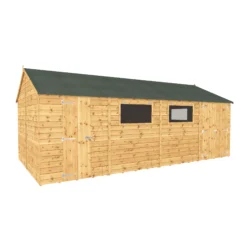 Mercia 20x10 Apex Shiplap Workshop With Double Door 15 Mercia 20x10 Apex Shiplap Workshop With Double Door -Gardens and Outdoor mercia 20x10 apex shiplap workshop with double door5029442006307 02c bq