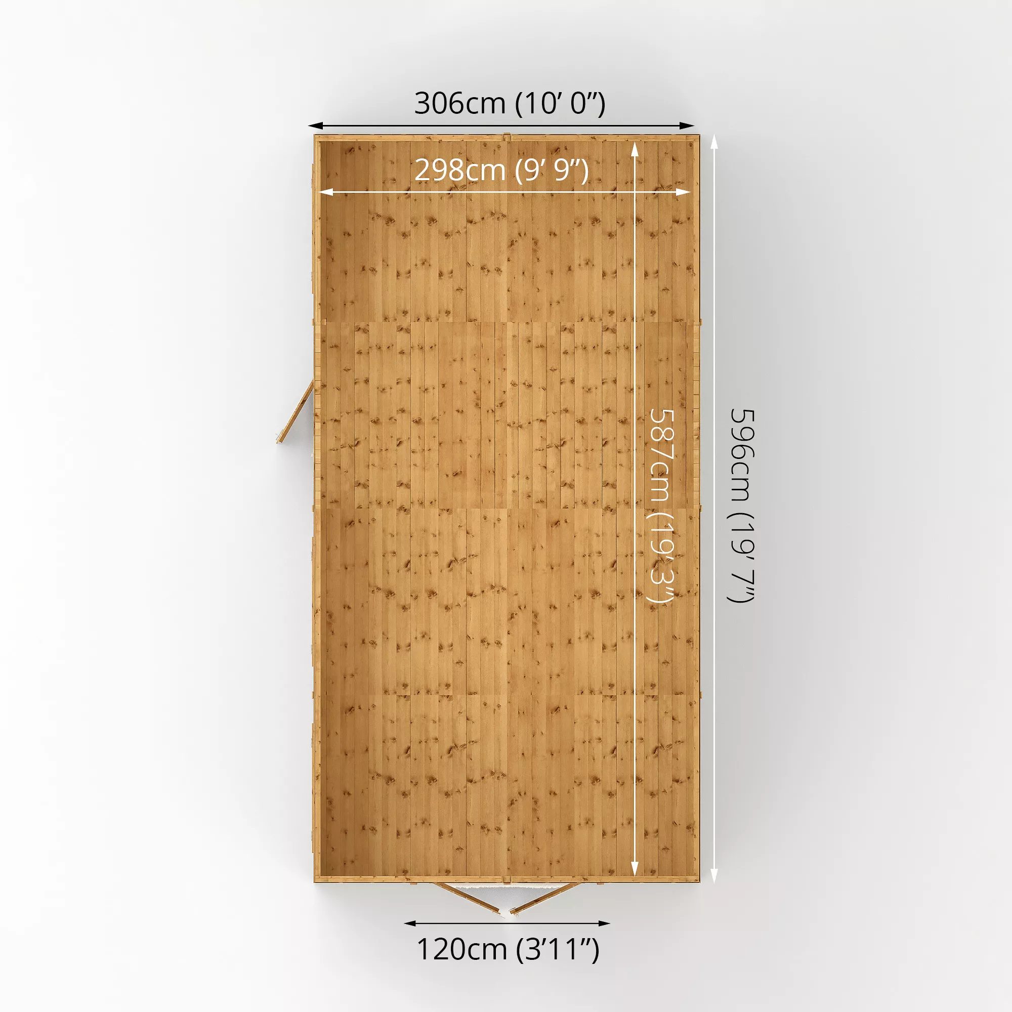 Mercia 20x10 Apex Shiplap Workshop With Double Door 14 Mercia 20x10 Apex Shiplap Workshop With Double Door - Image 12