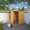Mercia 4x3 Ft Apex Overlap Wooden Shed With Floor -Gardens and Outdoor mercia 4x3 ft apex overlap wooden shed with floor5029442090252 02i