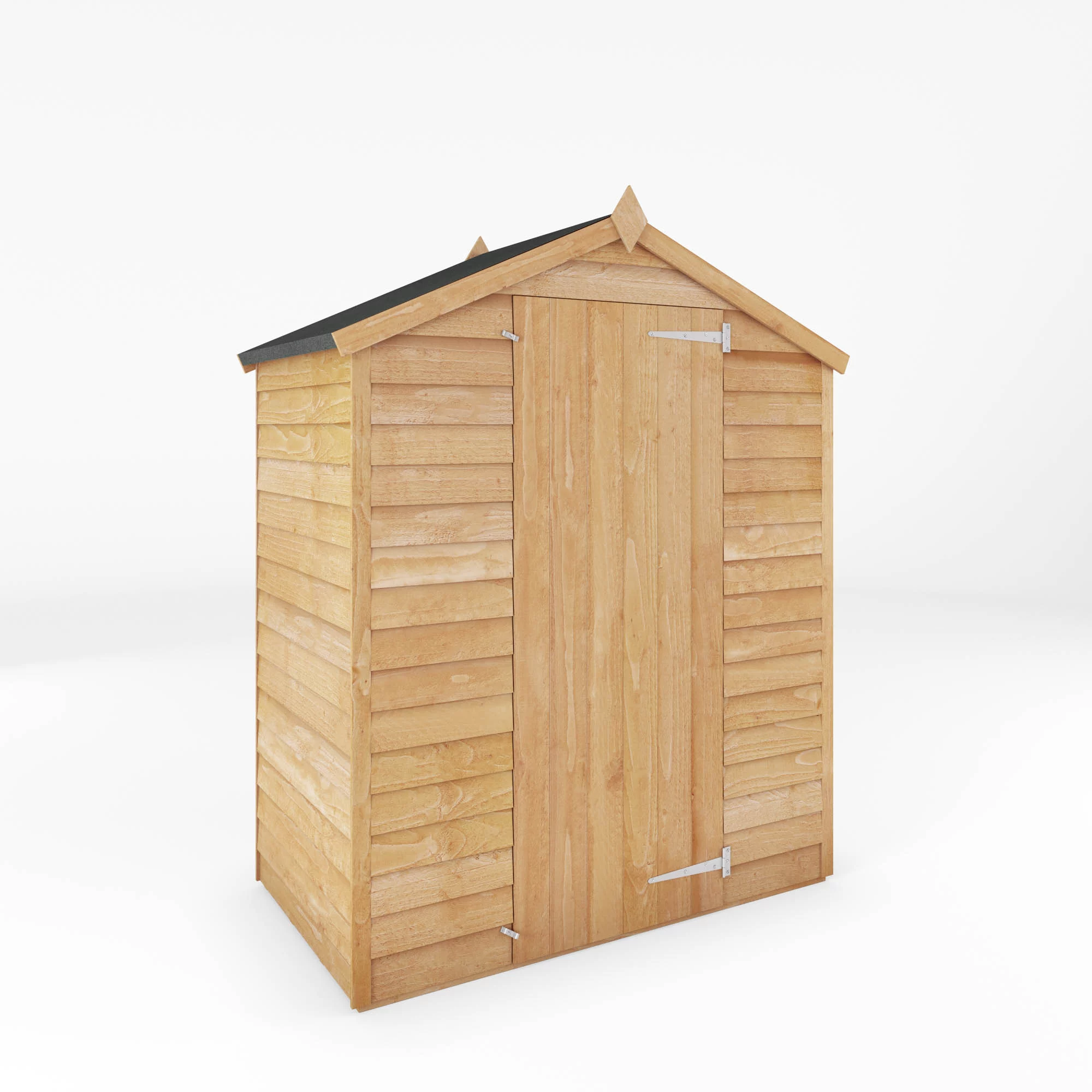 Mercia 5x3 Ft Apex Overlap Wooden Shed With Floor 4 Mercia 5x3 Ft Apex Overlap Wooden Shed With Floor - Image 2
