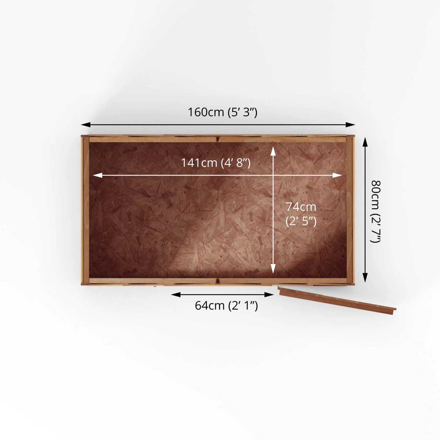 Mercia 5x3 Ft Apex Overlap Wooden Shed With Floor 11 Mercia 5x3 Ft Apex Overlap Wooden Shed With Floor - Image 9