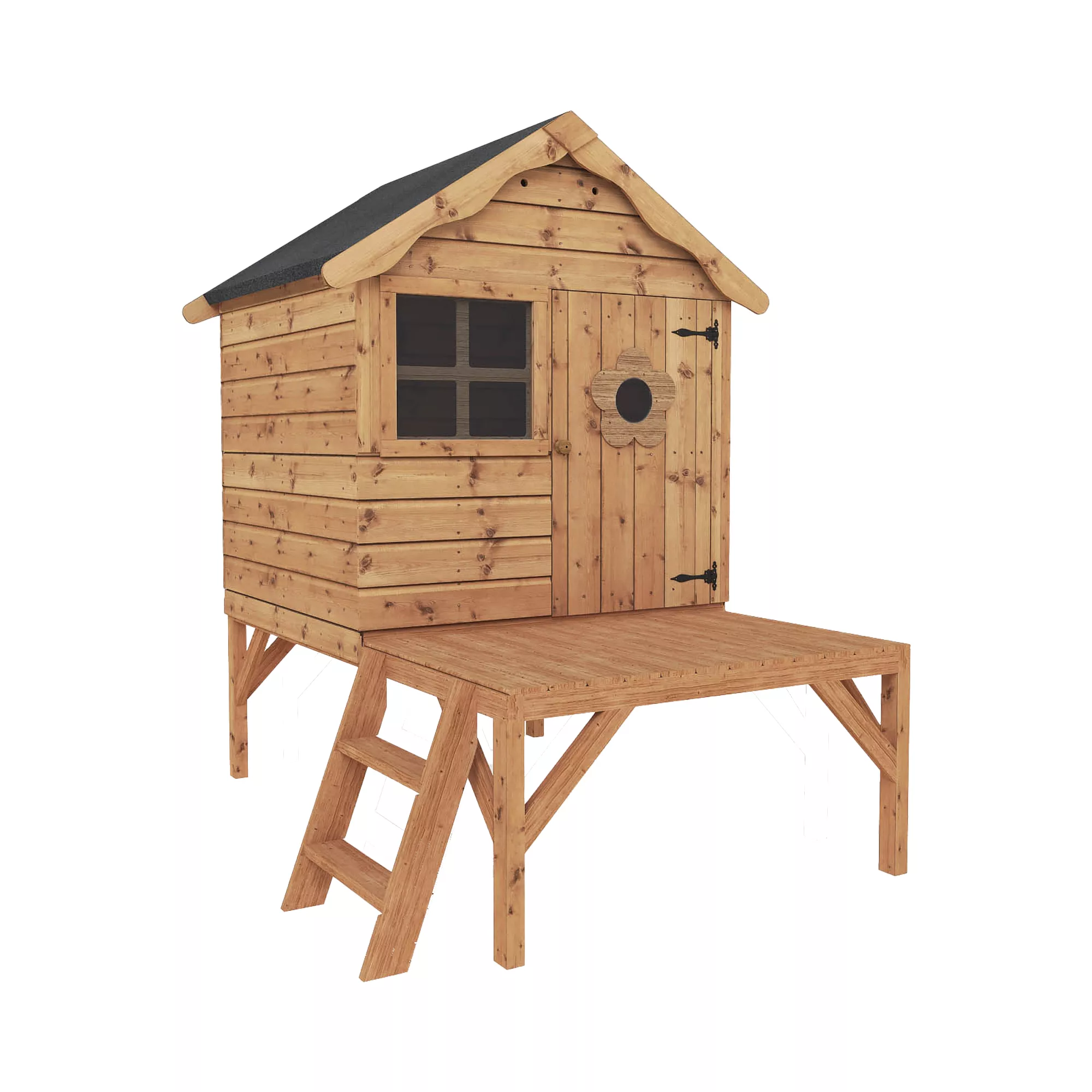 Mercia 5x6 Snug Apex Shiplap Tower Playhouse 3 Mercia 5x6 Snug Apex Shiplap Tower Playhouse