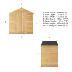 Mercia 6x4 Ft Apex Overlap Wooden 2 Door Shed With Floor 18 Mercia 6x4 Ft Apex Overlap Wooden 2 Door Shed With Floor -Gardens and Outdoor mercia 6x4 ft apex overlap wooden 2 door shed with floor5029442090993 01t