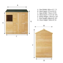 Mercia 6x4 Ft Reverse Apex Overlap Wooden Shed With Floor 18 Mercia 6x4 Ft Reverse Apex Overlap Wooden Shed With Floor -Gardens and Outdoor mercia 6x4 ft reverse apex overlap wooden shed with floor5029442076959 01t